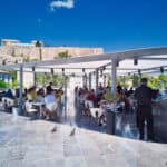 People eating at Acropolis museum terrace, source: Shutterstock