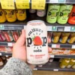 Probiotic soda cans at supermarket, source: Shutterstock