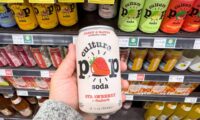 Probiotic soda cans at supermarket, source: Shutterstock
