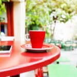 Cup of coffee and smartphone, source: Shutterstock