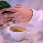Coffee and smartphone