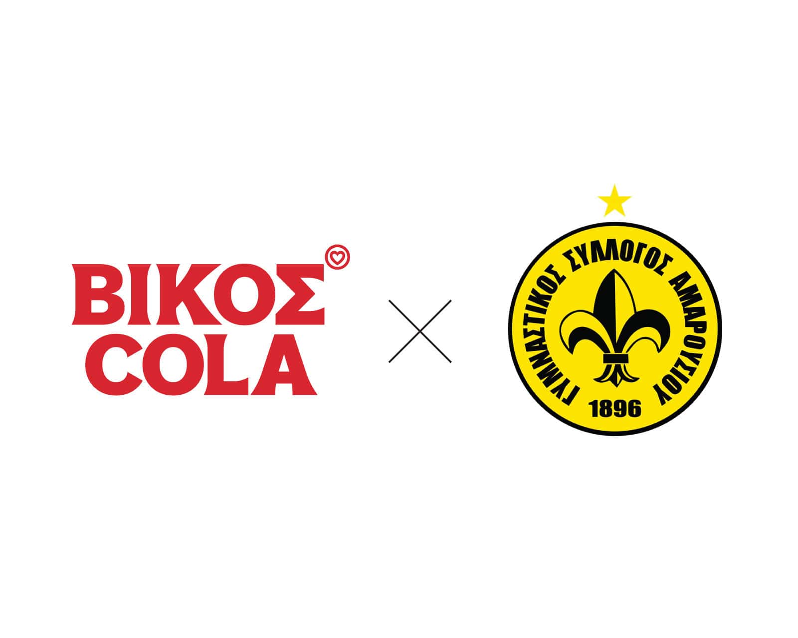 Λογότυπα Βίκος Cola και ΚΑΕ Μαρούσι